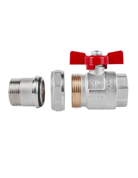 Кран шаровой прямой с американкой Icma №347 1 дюйм - 4