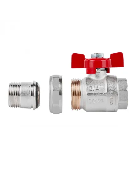 Кран шаровий прямий з американкою Icma №347 3/4 дюйма - 4