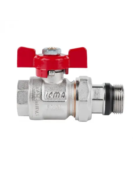 Кран шаровий прямий з американкою Icma №348, антипротечка, 1/2 дюйма - 3