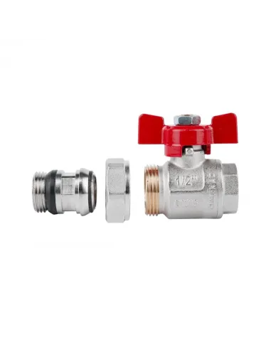 Кран шаровий прямий з американкою Icma №348, антипротечка, 1/2 дюйма - 4