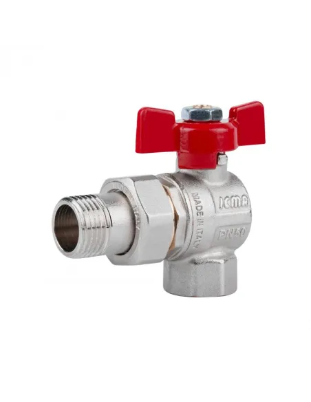 Кран шаровий з американкою Icma FAR. ROSSA №361 1/2 дюйми - 1