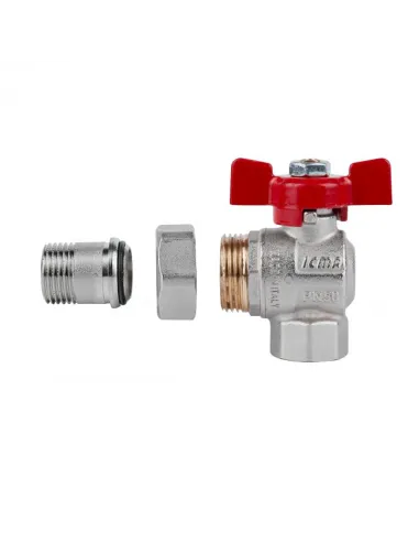 Кран шаровий з американкою Icma FAR. ROSSA №361 1/2 дюйми - 4