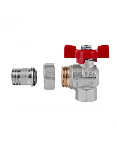 Кран шаровий з американкою Icma FAR. ROSSA №361 1/2 дюйми - 4