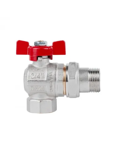 Кран шаровой угловой с американкой Icma FAR. ROSSA №361 3/4 дюйма - 3