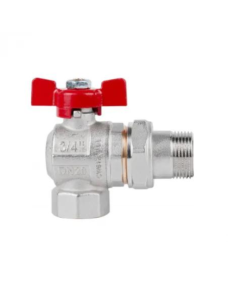 Кран шаровой угловой с американкой Icma FAR. ROSSA №361 3/4 дюйма - 3