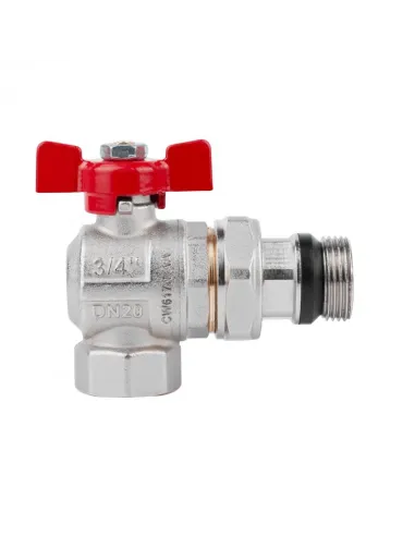 Кран шаровий з американкою Icma FAR. ROSSA №362, антипротечка 3/4 дюйми - 3