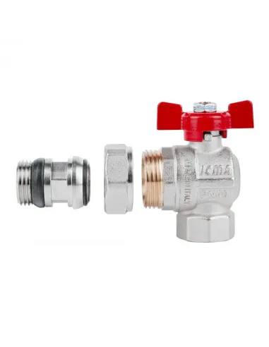 Кран шаровий з американкою Icma FAR. ROSSA №362, антипротечка 3/4 дюйми - 4