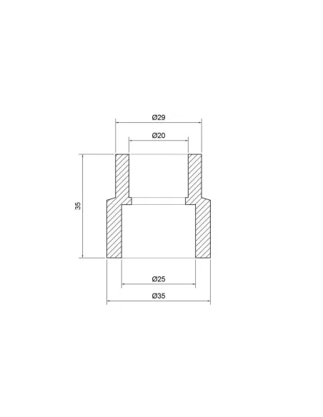 Муфта редукционная для полипропиленовых труб Thermo Alliance 25 х 20 мм - 2