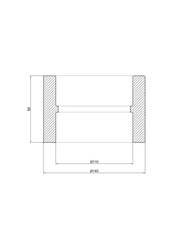 Муфта соединительная для полипропиленовых труб Thermo Alliance 110 мм - 2