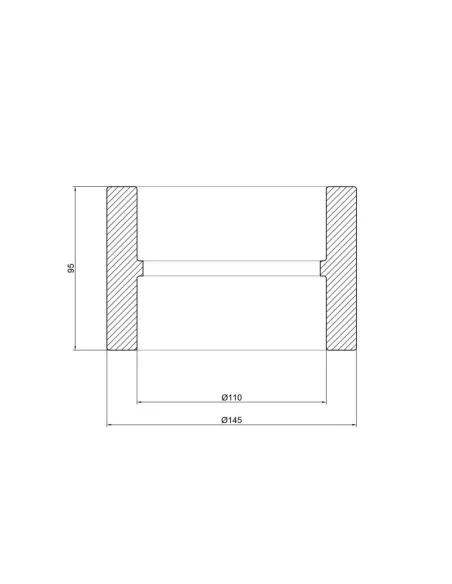 Муфта соединительная для полипропиленовых труб Thermo Alliance 110 мм - 2