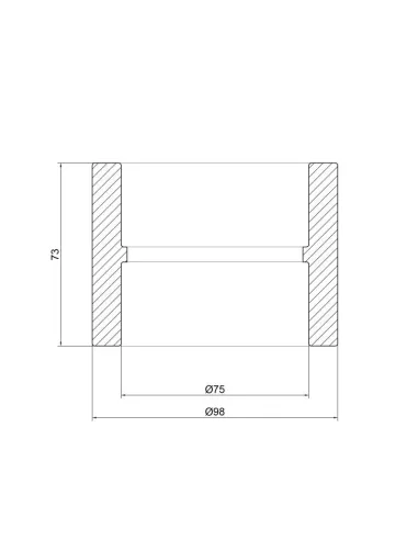 Муфта соединительная для полипропиленовых труб Thermo Alliance 75 мм - 2