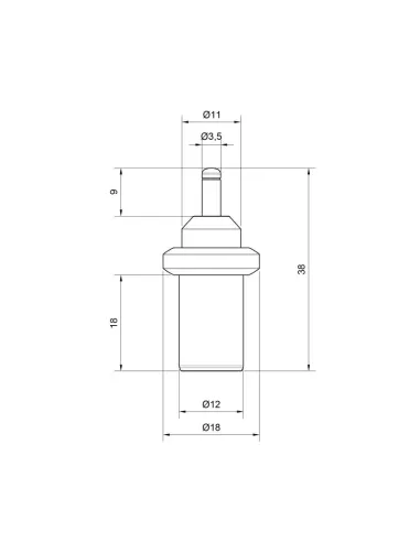 Термоэлемент для антиконденсационного клапана Icma №5840 - 2