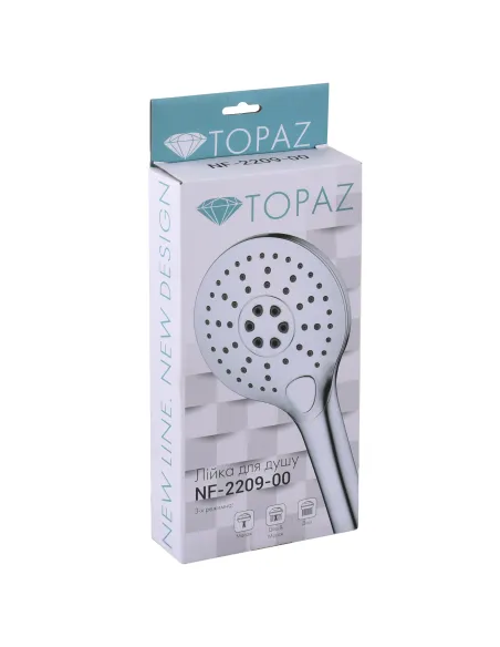 Лейка для душа ручная Topaz NF-2209-00 хром - 4