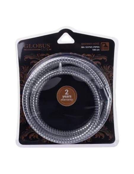 Шланг для душа силиконовый Globus Lux PVC-PIPES NH-10-180, 1.8 метра - 1 Шланг для душа силиконовый Globus Lux PVC-PIPES NH-10-180, 1.8 метра - 1