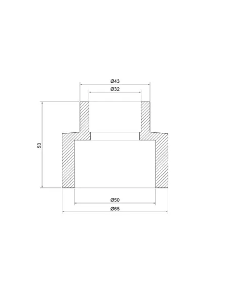 Муфта редукційна для поліпропіленових труб Thermo Alliance 50 х 32 мм - 2