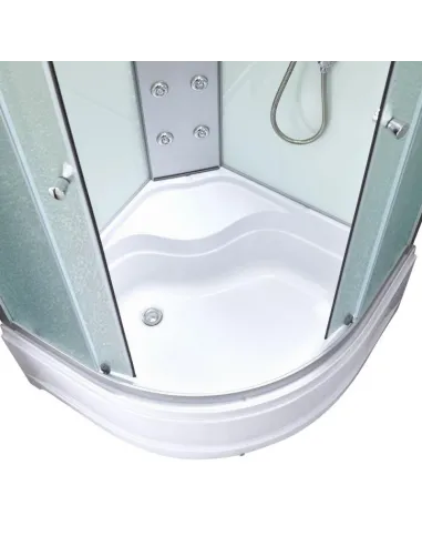 Гідробокс з високим піддоном Lidz Tani Frost SBM90x90.SAT.HIGH.FR, напівкруглий - 4