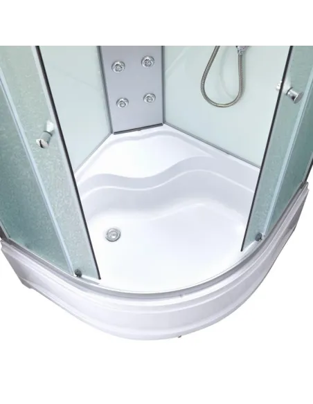 Гідробокс з високим піддоном Lidz Tani Frost SBM90x90.SAT.HIGH.FR, напівкруглий - 4