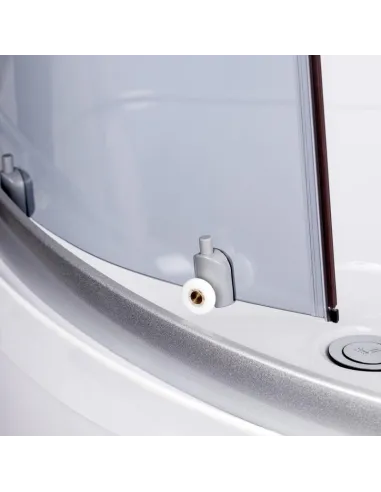 Гідробокс з високим піддоном Lidz Tani SBM90x90.SAT.HIGH.GR, напівкруглий - 6