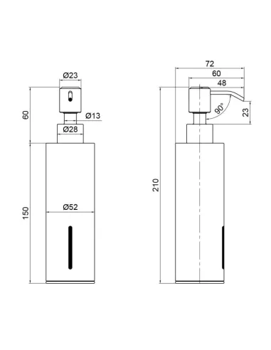Дозатор для жидкого мыла Q-Tap Liberty QTLIBCRM11521 Chrome латунь - 2