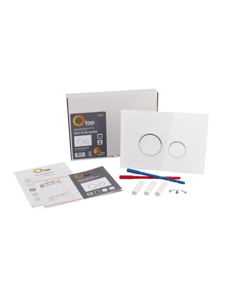 Клавиша смыва для инсталляции Q-Tap Nest QT0111V1164GW, белая - 5