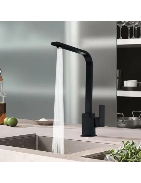 Смеситель для кухни Globus Lux Sicilia SBQ-203S-BB, нержавеющая сталь, черный - 5