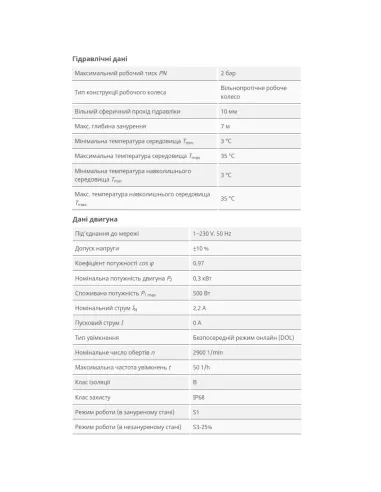 Дренажний насос Wilo TS 32/9 A 0.5 кВт - 3
