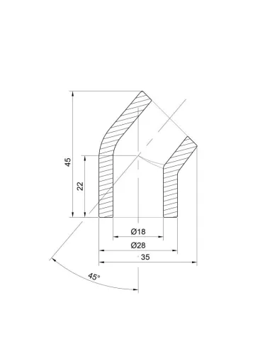 Уголок 45 для полипропиленовых труб Thermo Alliance 20 мм - 2