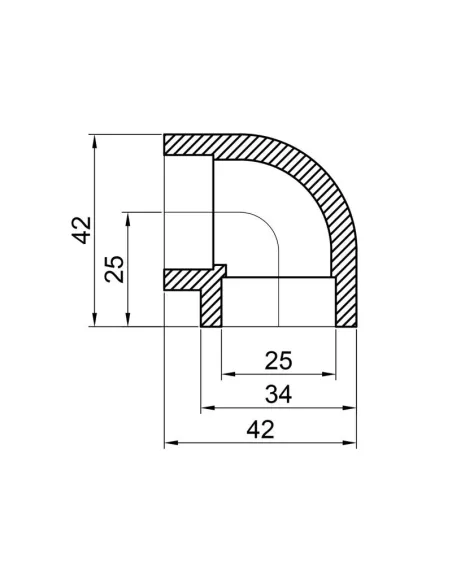Уголок 90 для полипропиленовых труб Thermo Alliance 25 мм - 2