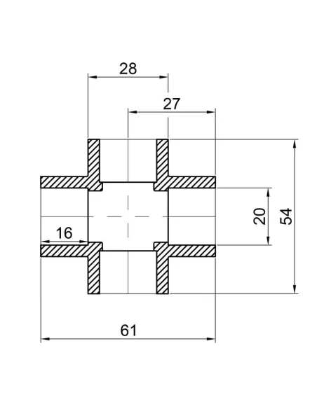 Крестовина для полипропиленовых труб Thermo Alliance 20 мм - 2