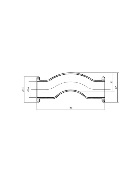 Обвод для полипропиленовых труб Thermo Alliance 20 мм - 2