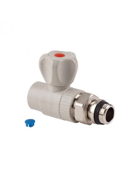 Кран для радиатора полипропиленовый прямой Thermo Alliance 20 х 1/2 дюйма - 1