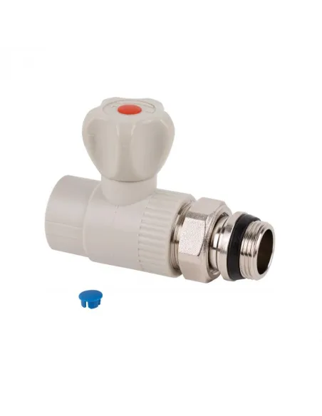 Кран для радиатора полипропиленовый прямой Thermo Alliance 25 х 3/4 дюйма - 1