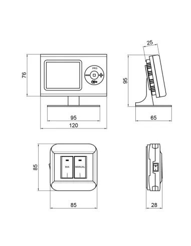 Терморегулятор Thermo Alliance ТА-2402R програмований, радіокерований - 2