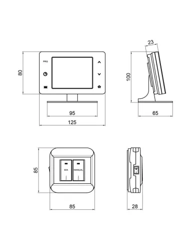 Терморегулятор Thermo Alliance ТА-2701RFWiFi програмований, сенсорний, радіокерований з WiFi - 2