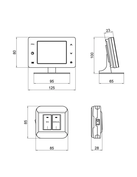 Терморегулятор Thermo Alliance ТА-2701RFWiFi програмований, сенсорний, радіокерований з WiFi - 2