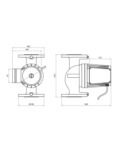 Циркуляционный насос Thermo Alliance LPA40-13-550 фланцевый - 2