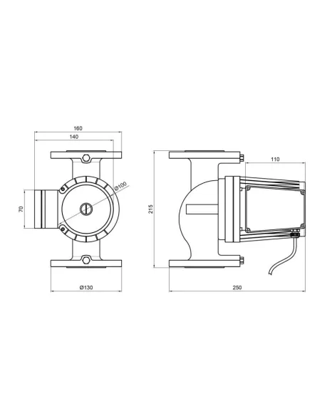 Циркуляционный насос Thermo Alliance LPA40-13-550 фланцевый - 2