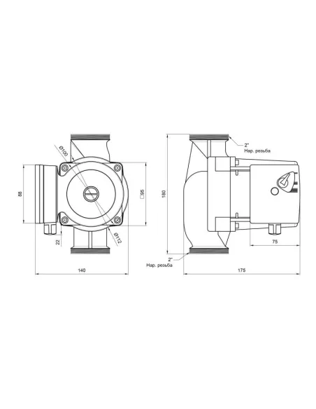 Циркуляционный насос Thermo Alliance LPS 32/80/180 с гайками - 2