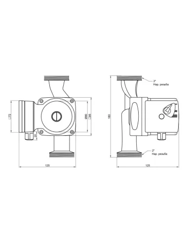 Циркуляційний насос Thermo Alliance LPS 32/60/180 із гайками - 2