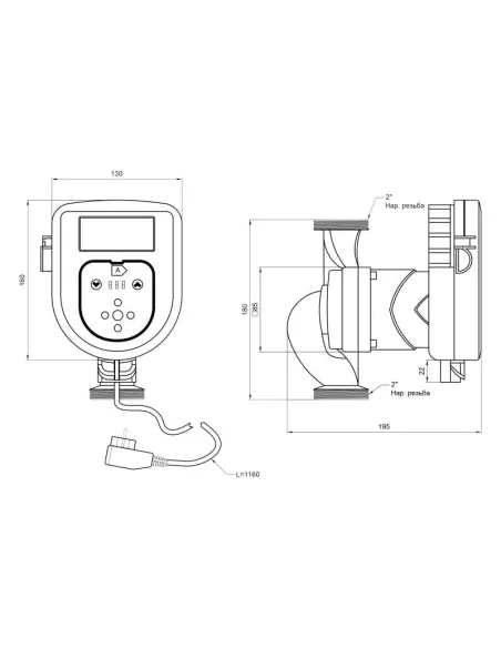 Циркуляционный насос Thermo Alliance LPS-A 32/100/180 энергосберегающий - 2