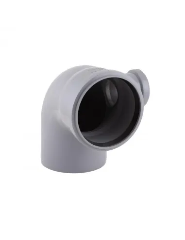 Колено для внутренней канализации TA Sewage 110 х 110 х 90 с отводом вправо 50 мм - 3