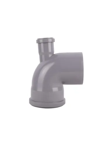 Коліно для внутрішньої каналізації TA Sewage 110 х 110 х 90 з відведенням назад 50 мм - 3