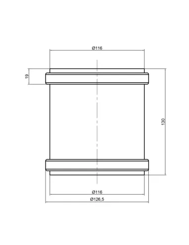 Муфта для внутренней канализации TA Sewage 110 мм - 2