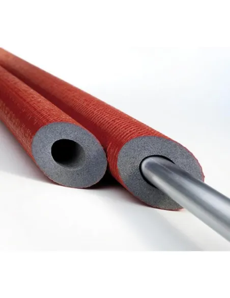 Утеплитель для труб Sanflex Stabil 6 мм, диаметр 18, ламинированный, красный - 1