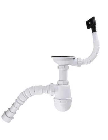 Сифон для кухонного миття Waterstal А - 4007 з переливом, 1/2 дюйма - 4