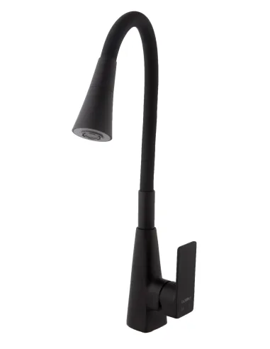 Змішувач для кухні Domino Dionis DDD-203SM-BB чорний, гофровилив - 5