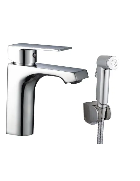 Змішувач для раковини з гігієнічним душем Domino Dionis DDD-222 - 2