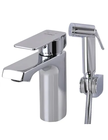 Змішувач для раковини з гігієнічним душем Domino Dionis DDD-222 - 3