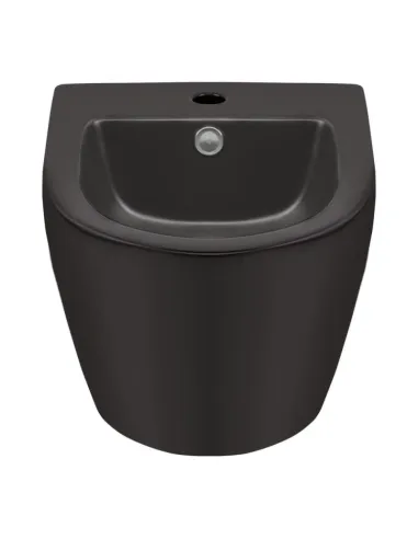 Биде подвесное Q-Тap Robin QT1355046FMB Matt Black, 325х375х495 мм - 3