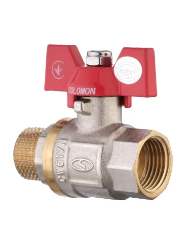 Кран шаровой прямой Solomon НВ КБ B1008 1/2 дюйма - 3